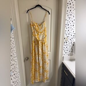 Shona Joy Floral Yellow and White Maxi Dress